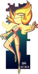  alien blonde_hair edderzz female gem_(species) hair looking_at_viewer solo steven_universe yellow_diamond&#039;s_pearl yellow_skin 