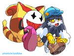  anal anal_penetration black_nose blush clothing coolblue cute duo from_behind_position gloves hat joka klonoa klonoa_(series) male male/male mammal open_mouth penetration penis sex simple_background sitting underwear underwear_around_one_leg video_games yellow_eyes 
