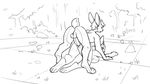  2016 all_fours animated anthro balls blush breast_squish breasts doggystyle duo erection eyes_closed female forest from_behind_position fuzzamorous hair lagomorph loop lying male male/female mammal mephistoscousin nude on_front outside penetration penis pussy rabbit rear_view sex side_boob sketch thrusting tree vaginal vaginal_penetration 