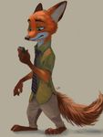  2016 anthro canine disney dreamingwanderer fox fur green_eyes group male mammal nick_wilde zootopia 