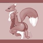  2016 anthro arm_warmers balls big_butt big_penis black_sclera breasts butt canine chest_tuft digimon dildo female fox fur half-closed_eyes hi_res looking_at_viewer mammal masturbation monochrome nude penetration penis pussy_juice raised_tail renamon sex_toy side_boob smile solo toying_self tuft twinfox vaginal vaginal_masturbation vaginal_penetration 