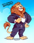  2016 anthro clothed clothing digital_media_(artwork) disney feline fur hi_res leodore_lionheart lion male mammal solo super-tuler zootopia 
