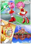  &gt;:( 2016 amy_rose angry bbmbbf burning chaos_emerald clothing cloud countdown dress female fire footwear grass hairband hedgehog hi_res island mammal mobius_unleashed mountain note palcomix road shoes shouting sky sonic_(series) tape waterfall 
