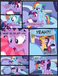  2015 absurd_res alternate_hairstyle bed blue_fur blush bow clothing comic cutie_mark dialogue duo english_text equestria_girls equine feathered_wings feathers female friendship_is_magic fur furniture hair hi_res horn human mammal multicolored_hair my_little_pony nightmaremoons pegasus photo pillow purple_eyes purple_feathers purple_fur rainbow_dash_(mlp) rainbow_hair red_eyes sunset_shimmer_(eg) text twilight_sparkle_(mlp) window winged_unicorn wings 