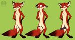  animal_genitalia animal_penis anthro armpit_hair balls canine canine_penis disney erection fox fully_sheathed green_background green_eyes knot male mammal nick_wilde nude penis penis_tip precum pubes sheath simple_background solo tongue tongue_out zavyn zootopia 