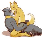  &lt;3 boxer_briefs canine clothed clothing duo fox fox_mccloud glitter_trap_boy half_naked kissing male male/male mammal nintendo star_fox topless underwear video_games wolf wolf_o&#039;donnell 