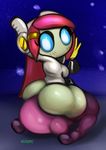  alien bottomless butt clothed clothing facesitting hi_res kirby kirby_(series) machine nintendo not_furry robot susie video_games wabutt 