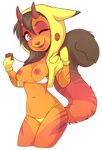  2016 alpha_channel anthro areola bra breasts clothed clothing digital_media_(artwork) female hi_res hoodie horn jax_(hipsterprince) midriff navel nintendo nipples one_eye_closed open_mouth panties pikachu pok&eacute;mon portrait simple_background solo standing tail_mouth three-quarter_portrait transparent_background underwear unknown_species video_games wink zyira 