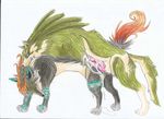  canine cum duo hi_res link_(wolf_form) mammal midna nintendo penis the_legend_of_zelda traditional_media_(artwork) twilight_princess video_games wolf 