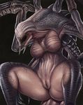  2016 alien anthro big_breasts breasts butt chitin da_polar_inc evolve_(copyright) female mandibles monster nude open_mouth pussy solo video_games wraith_(evolve) 