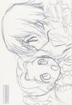  code_geass lelouch_lamperouge monochrome nunnally_lamperouge ochiai_hitomi sketch 