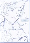  code_geass lloyd_asplund male monochrome ochiai_hitomi sketch 