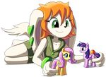  2015 alpha_channel anthro bracelet canine clothed clothing crossover dog female fluttershy_(mlp) freedom_planet friendship_is_magic fur goshaag green_eyes hair jewelry mammal milla_basset my_little_pony orange_hair simple_background smile solo toy transparent_background twilight_sparkle_(mlp) video_games white_fur 