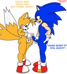  balls big_butt butt canine colored duo fox habbodude hedgehog male male/male mammal miles_prower penis sanory sonic_(series) sonic_the_hedgehog standing text video_games 