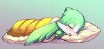  anthro bed blush cute gradient_background king_of_sorrow klonoa_(series) male shaolin_bones signature simple_background sleeping solo wet_dream 