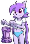  2015 alpha_channel anthro breasts clothed clothing dragon female freedom_planet goshaag hair lingerie navel panties purple_hair sash_lilac solo underwear video_games 