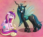  &lt;3 2016 brian_mcpherson changeling duo english_text equine feathered_wings feathers female feral friendship_is_magic grin hair horn long_hair mammal membranous_wings multicolored_hair my_little_pony princess_cadance_(mlp) queen_chrysalis_(mlp) signature text winged_unicorn wings 