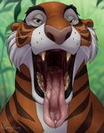  disney feline gaping_mouth hi_res imminent_vore jungle_book looking_at_viewer male mammal mouth_shot nummynumz saliva shere_khan solo talespin tiger vore 