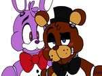  animatronic bear bonnie_(fnaf) daniela-3 duo five_nights_at_freddy&#039;s freddy_(fnaf) lagomorph machine male mammal rabbit robot video_games 