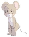  2016 anthro blush breasts connie cute cynthx fan_character female mammal mouse rodent simple_background solo white_background 