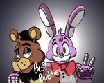  animatronic bear bonnie_(fnaf) daniela-3 duo five_nights_at_freddy&#039;s freddy_(fnaf) hi_res lagomorph machine male mammal rabbit robot video_games 