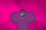  bird&#039;s-eye_view corpse crossover death digital_media_(artwork) duo high-angle_view hotline_miami human mammal parody pixel_(artwork) protagonist_(undertale) toriel undertale video_games 