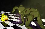  2016 all_fours animatronic anthro bonnie_(fnaf) censored digital_media_(artwork) doggystyle duo earl496 five_nights_at_freddy&#039;s five_nights_at_freddy&#039;s_3 from_behind_position fur glowing glowing_eyes hi_res lagomorph machine male male/male mammal nude rabbit robot sex springtrap_(fnaf) teeth video_games 