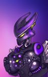  &lt;3 &lt;3_eyes armor bionicle breasts female gk733 green_eyes hi_res korgot lego looking_at_viewer machine mask not_furry robot solo 