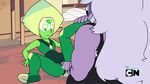  amethyst_(steven_universe) cum_through_clothes digital_media_(artwork) duo female hi_res male not_furry penis peridot_(steven_universe) steven_universe zone 