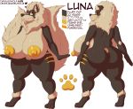  2019 2_tails absurd_res alpha_channel arcanine big_breasts big_butt breasts buizel butt canid duo fak&eacute;mon female fur hi_res huge_breasts huge_butt hybrid hyper hyper_breasts impaledwolf luna_(buizanine) mammal mane model_sheet multi_tail nintendo nipples nude paws pok&eacute;mon pok&eacute;mon_(species) pussy standing text thick_thighs video_games wide_hips yellow_pussy 