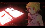  bakemonogatari blonde_hair dark kizumonogatari monogatari_(series) niina_(harapekori) oshino_shinobu pointed_ears red_eyes short_hair 