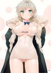  anastasia_(idolm@ster) cleavage cosplay dress dungeon_ni_deai_wo_motomeru_no_wa_machigatteiru_darou_ka erect_nipples mx2j no_bra pantsu the_idolm@ster the_idolm@ster_cinderella_girls yonggi 