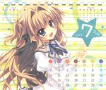  calendar izumi_tsubasu mashiroiro_symphony paper_texture seifuku sena_airi tagme 