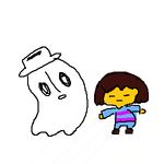  animated dancing ghost hat human mammal minus8 napstablook not_furry protagonist_(undertale) spirit undertale video_games 