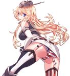  :p american_flag american_flag_legwear american_flag_panties ass bad_id bad_pixiv_id bare_shoulders belt blonde_hair blue_eyes breasts elbow_gloves flag_print garter_straps gloves headgear highres iowa_(kantai_collection) kantai_collection large_breasts long_hair lya_nko miniskirt panties print_panties skirt solo star star-shaped_pupils symbol-shaped_pupils thighhighs tongue tongue_out underwear 