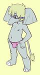  anthro apis clothing colton_the_elephant cub elephant eyewear goggles male mammal solo speedo swimsuit young 