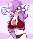  alternate_color big_breasts big_butt bikini blush breasts butt cleavage clothed clothing drunk female flirting gardevoir huge_breasts looking_at_viewer nintendo pok&eacute;mon reiko_(sugaru) smile sugaru swimsuit thick_thighs video_games voluptuous wide_hips 