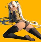  ass horns kumonji_aruto pantsu pointy_ears thighhighs 