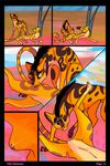  2016 cheetah comic disney feline female feral fuli fur hair licking lytschi male mammal paws penis simple_background smile spots the_lion_guard the_lion_king tongue tongue_out 