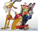  &lt;3 &lt;3_eyes 2016 antelope anthro big_butt blu3danny butt canine cum cumshot disney erection female fox gazelle gazelle_(zootopia) group judy_hopps lagomorph male mammal nick_wilde orgasm penis rabbit zootopia 