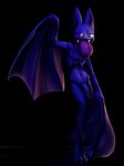  2016 anthro bat drooling elpatrixf fangs flaccid golbat hi_res male mammal navel nintendo nipples open_mouth penis pok&eacute;mon pok&eacute;morph saliva solo tongue video_games wings zab_(elpatrixf) 