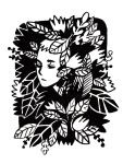  1girl commentary english_commentary eyes_closed flower greyscale heikala inktober jungle leaf monochrome nature original short_hair solo 