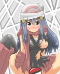  arms_at_sides beanie black_legwear black_shirt blue_eyes blue_hair blush boots bottomless bra breasts censored closed_mouth dyson_(edaokunnsaikouya) frown grey_bra hair_between_eyes hair_ornament hairclip hat hikari_(pokemon) knee_boots long_hair looking_at_viewer midriff navel nipples nose_blush one_breast_out pink_footwear poke_ball_print pokemon red_scarf red_skirt scarf shirt skirt sleeveless sleeveless_shirt small_breasts solo spread_legs tareme thighhighs torn_bra torn_clothes torn_shirt torn_skirt underwear wavy_mouth white_hat 