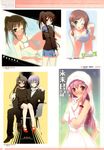  5_nenme_no_houkago bikini garden gasai_yuno genderswap hoshino_erika kantoku kyon kyonko mirai_nikki suzumiya_haruhi_no_yuuutsu swimsuits 