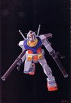  dual_wielding gundam mecha mobile_suit_gundam official_art okawara_kunio ookawara_kunio rocket_launcher rx-78-2 weapon 