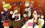  3girls abe_tatsuya absurdres beatrice highres multiple_girls official_art scan umineko_no_naku_koro_ni ushiromiya_battler ushiromiya_jessica ushiromiya_maria 