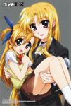  fate_testarossa heterochromia mahou_shoujo_lyrical_nanoha mahou_shoujo_lyrical_nanoha_strikers mahou_shoujo_lyrical_nanoha_vivid okuda_yasuhiro vivio 