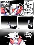  aftertale animated_skeleton blood bone clothed clothing comic dialogue english_text gaster geno_sans_(aftertale)_(character) loverofpiggies male not_furry scarf skeleton text undead undertale video_games 