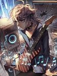  artist_name beamed_eighth_notes beamed_sixteenth_notes collar cookie_run cup eighth_note expressionless guitar instrument kawacy male_focus monitor musical_note personification quarter_note rockstar_cookie sitting solo speaker spiked_collar spikes treble_clef whole_note 
