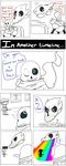  animated_skeleton bluetita bone clothed clothing comic dialogue english_text gaster_blaster human mammal not_furry papyrus_(undertale) protagonist_(undertale) sans_(undertale) scarf skeleton text undead undertale video_games 